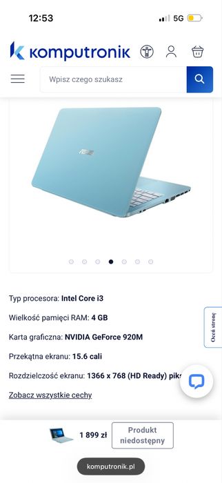 Laptop Asus core i3
