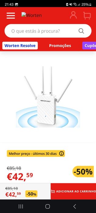 Amplificador Wi-Fi 3000mbps