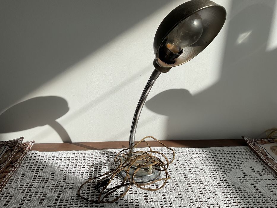 Vintage lamp, silver with lead 45/50+years old