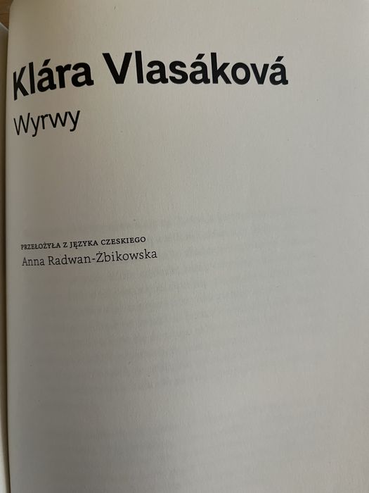 Klara Vlasakova Wyrwy literatura czeska