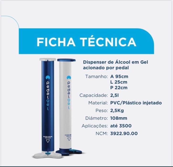 Dispensador de alcool gel e cremes