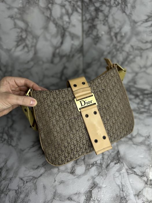 Сумка кожаная Cristian Dior  винтаж номерная