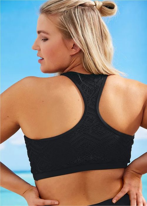 B.P.C biustonosz bikini a'la top ażurowy r.42