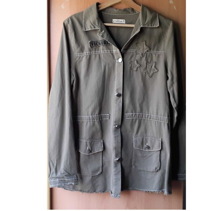 Casaco caqui mulher estilo militar verde tropa