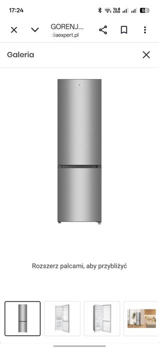ŚLĄSKIE - NOWA Duża Lodówka GORENJE RK58DPS4I 180cm Srebrna