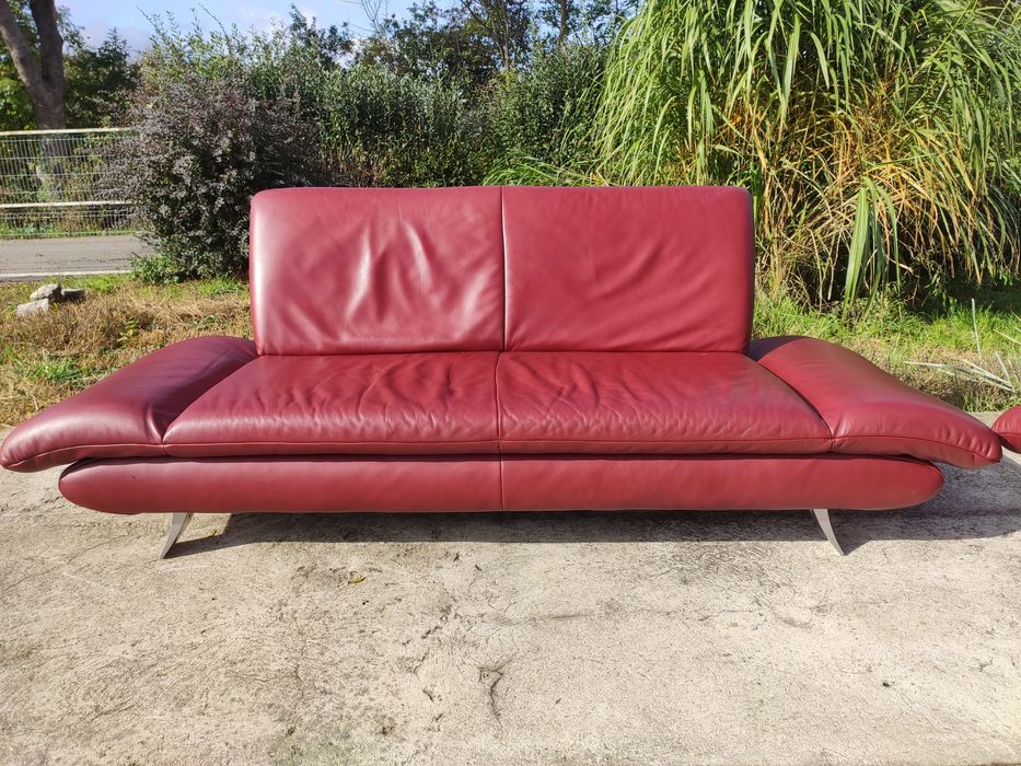 Sofa skórzana 3-osobowa+2-osobowa- skóra naturalna! KOINOR! Nowoczesny