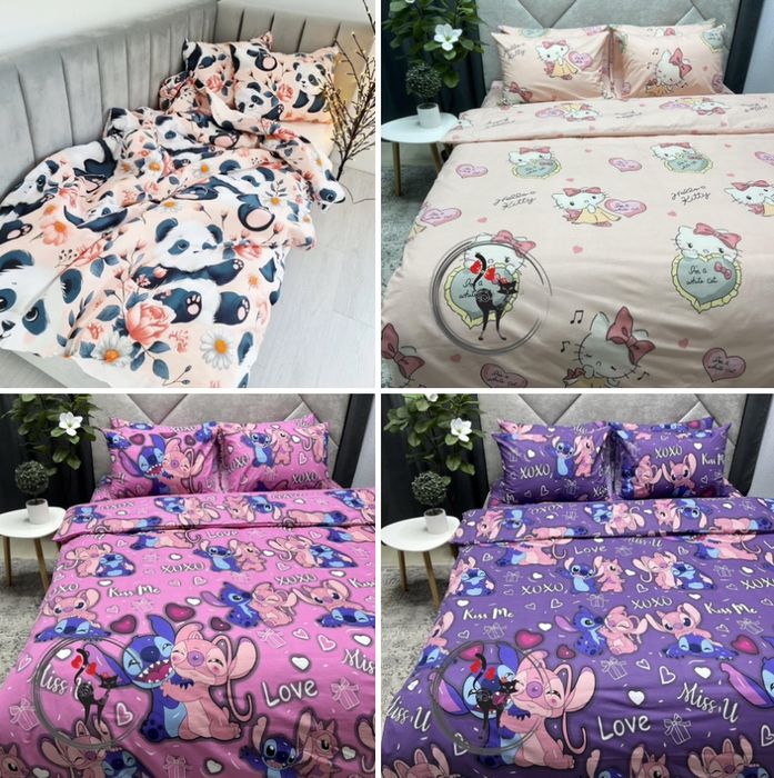 простынь на резинке хлопок постельное белье постільна білизна