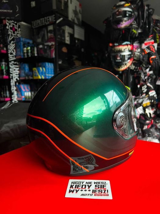 PROMOCJA! Kask motocyklowy HJC V10 HODU GREEN/BLACK 'S 'M/pytaj o rozmiary