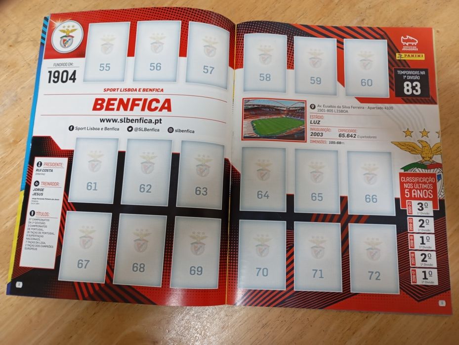 Caderneta de cromos de futebol da Panini