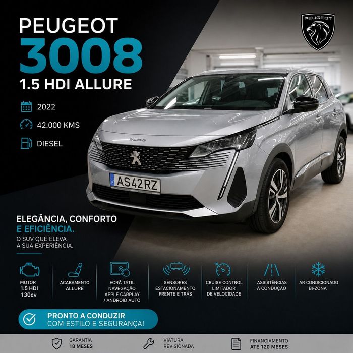 Peugeot 3008 1.5 BlueHDi Allure
