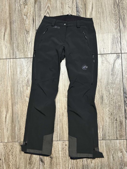 Damskie spodnie Trekkingowe MAMMUT SOFTECH Softshellowe Ocieplane r 34