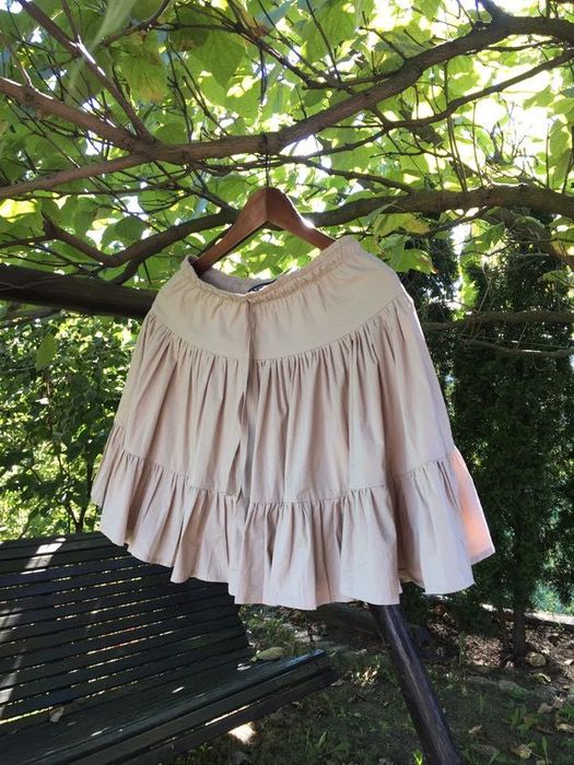 Spódnica/ spódniczka/ mini/ skirt beż/beżowa/beige Angell S/M