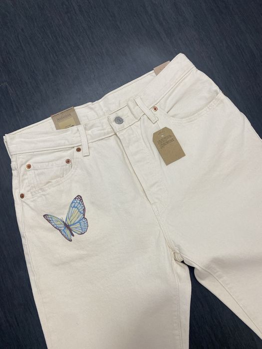 Jean Levi’s Femminina  501 Original  Cream W31 L32
