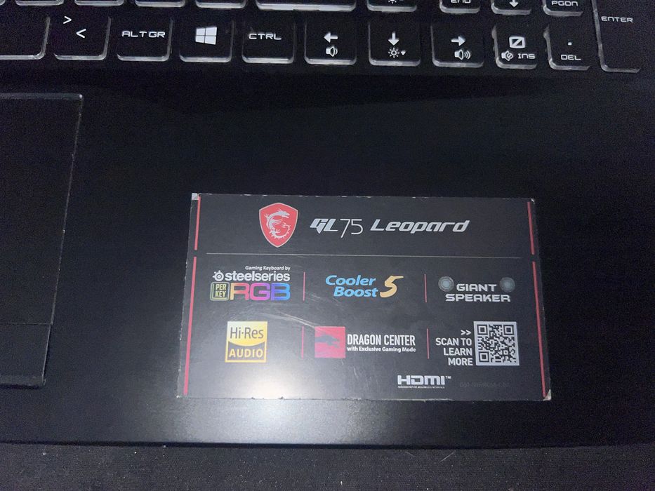 Portatil gamer GL75 leopard