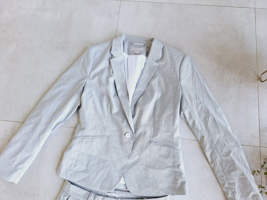 Elegancki garnitur set komplet H&M  marynarka spodnie chinosy eleganck