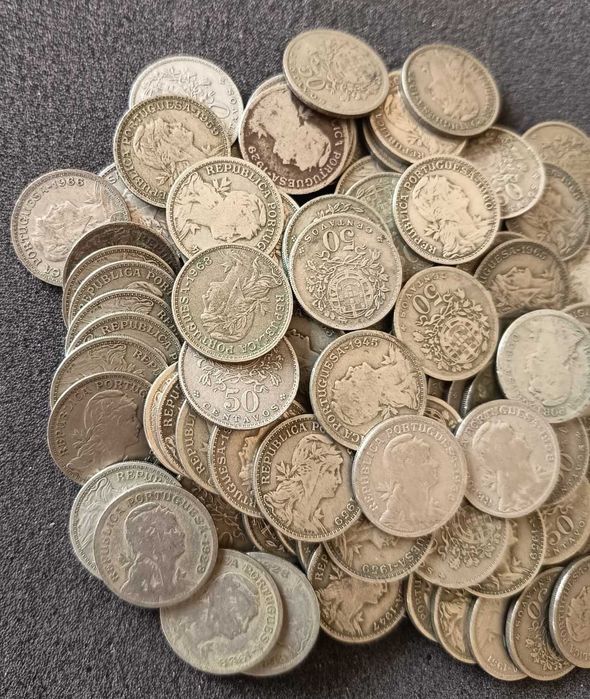 100 moedas 50 Centavos Alpaca