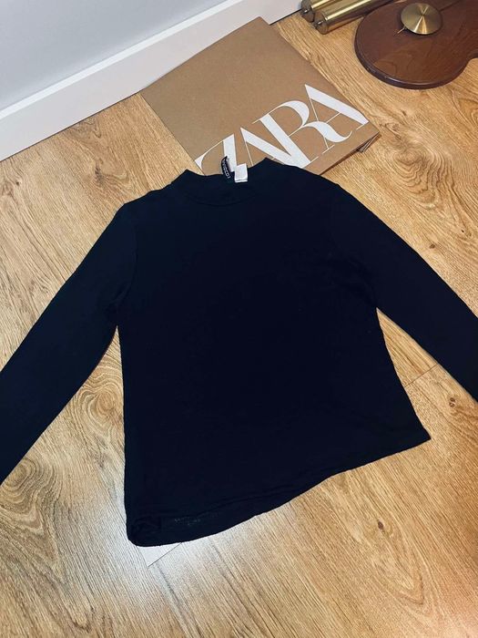 H&M 38 M czarny golf sweter bluza klasyczny