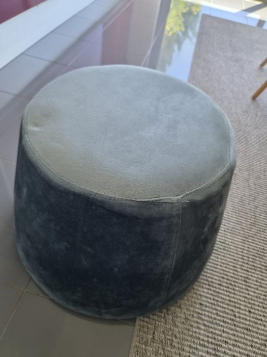 Banqueta veludo azul