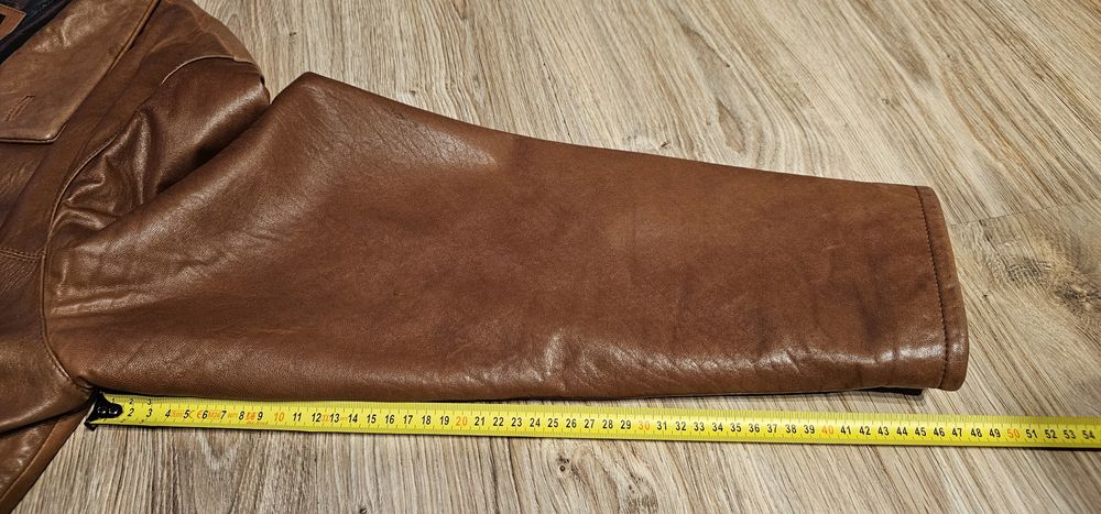 Trapper skórzana kurtka męska rozmiar XL wymiary na zdjęciach