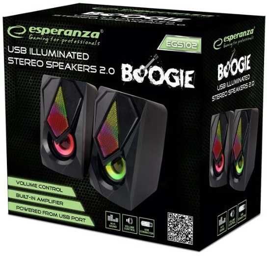 Alto-falantes para computador USB Speakers 2.0 Stereo Boogie