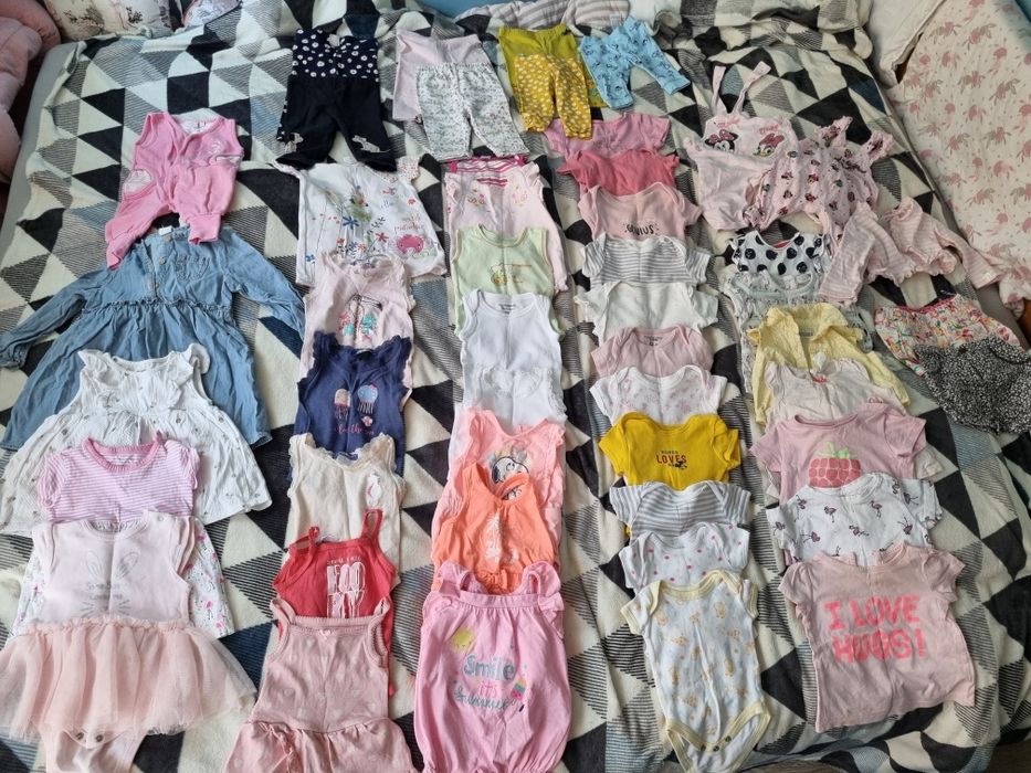 Paka ubrań dziewczęcych 50-68 Dobre marki