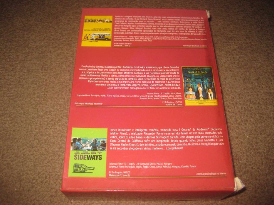3 Filmes em DVD "Best Of Comédia" com Box Arquivadora