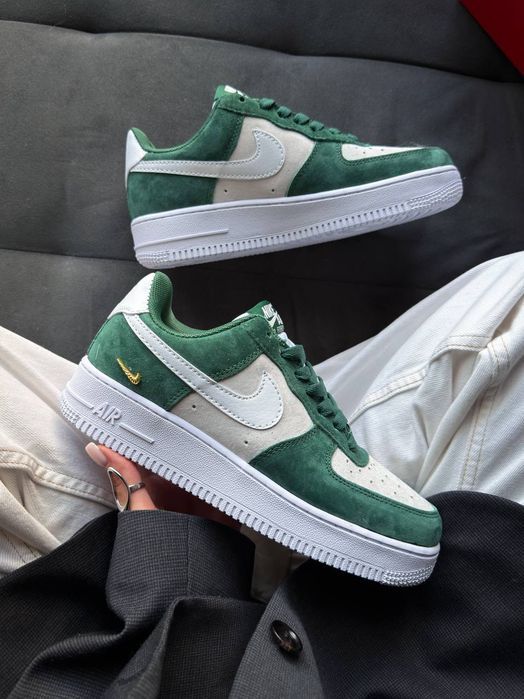 Кросівки Nike Air Force 1 Low Mini Swoosh Series Green premium | Кроссовки Найк жіночі