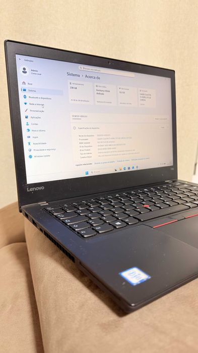 Portátil Lenovo Thinkpad T470 i5 16GB RAM SSD 256G