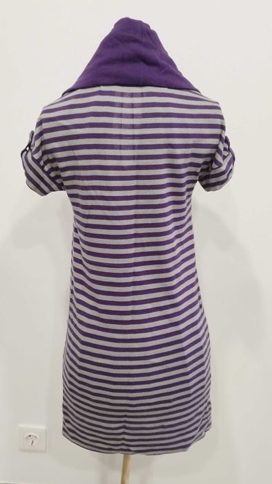Vestido Zara Roxo e Cinzento