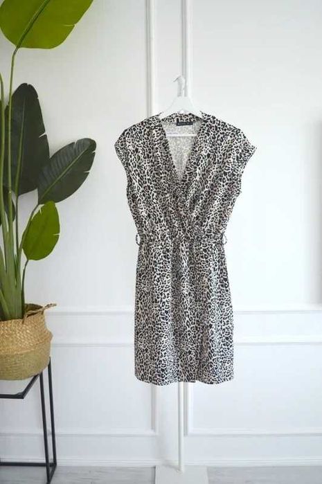Mohito sukienka panterka wzór zwierzęcy S 36
