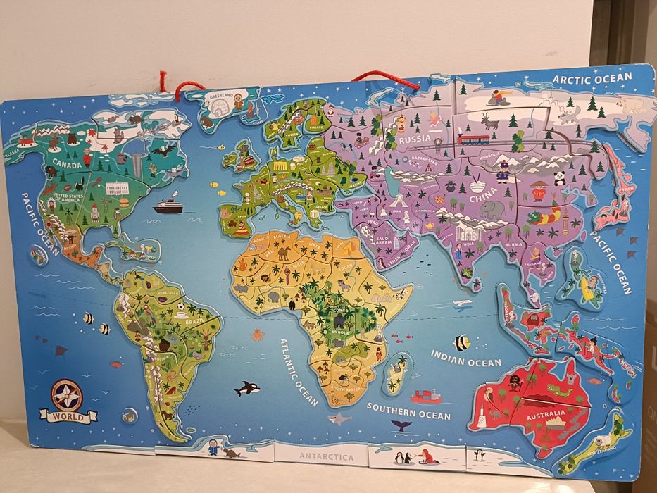 Mapa świata magnetyczny playtive