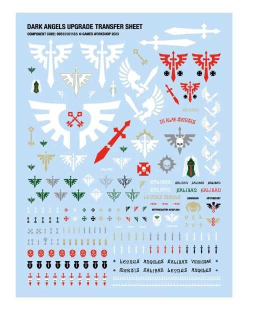 Warhammer 40000 Space Marines, Chaos, Orks Transfer Sheet Decals