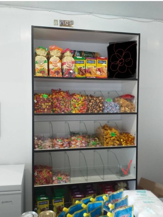 Стелаж кондитерський з перегородками