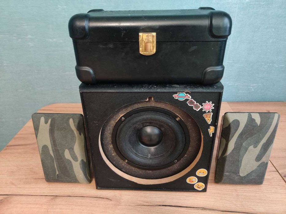 Продам мощную кастомную акустику 2.1 (Bluetooth, DIY)