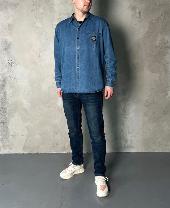 Джинси Stone Island | Штани Стон Айленд | Прямі Брюки Стонік | Джинсы