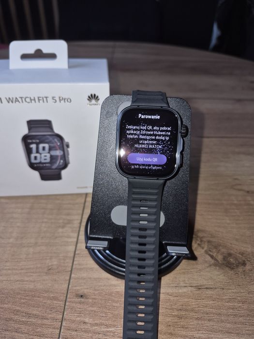 Huawei Watch Fit 5 Pro | Jak NOWY | Założony 2 razy | Tytan i Szafir
