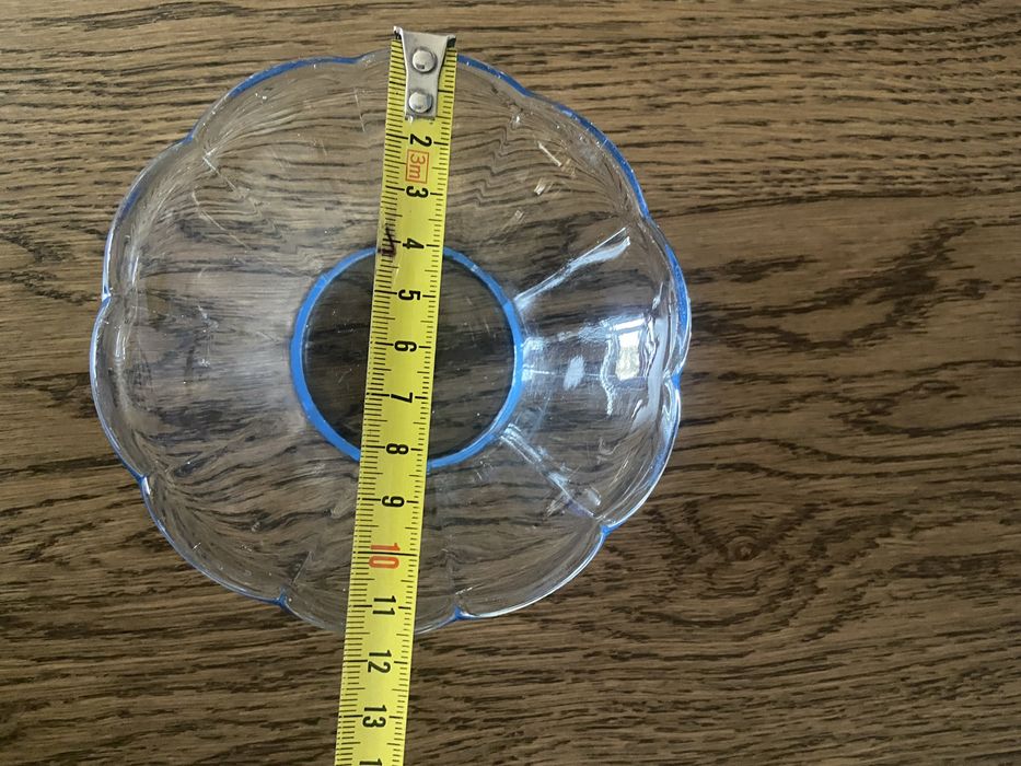 Kompotierki niebieskie szkło 11,5 cm