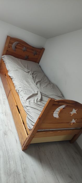 Łóżko fotel 2x materac 2x