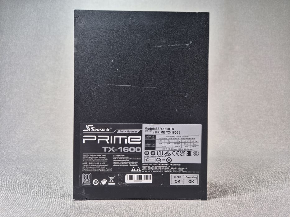 Seasonic PRIME TX-1600 Titanium (SSR-1600TR) 12V-2X6 PCI-E