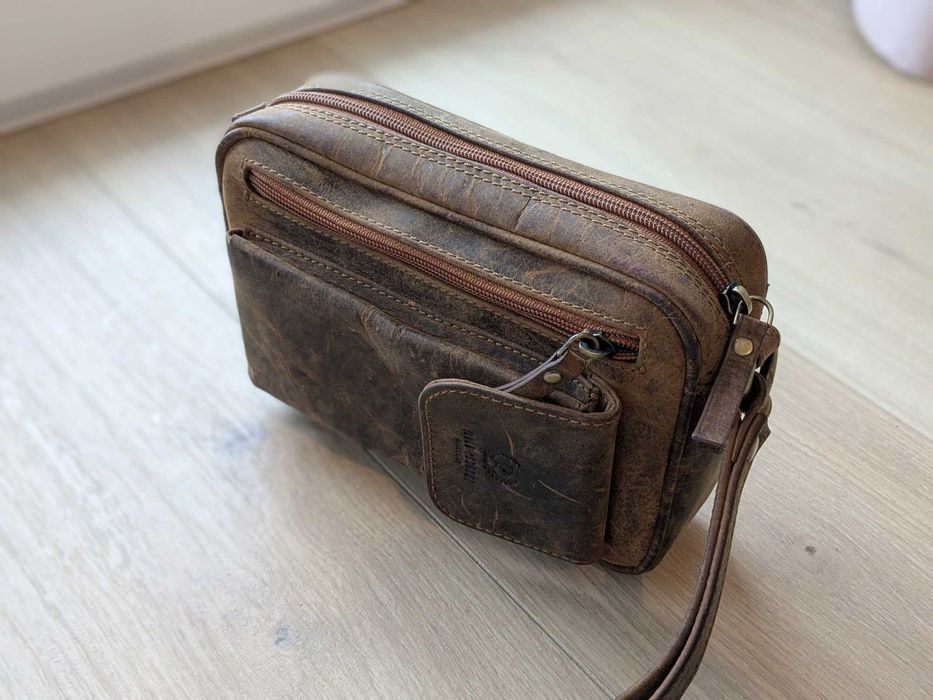 Saszetka męska skórzana vintage