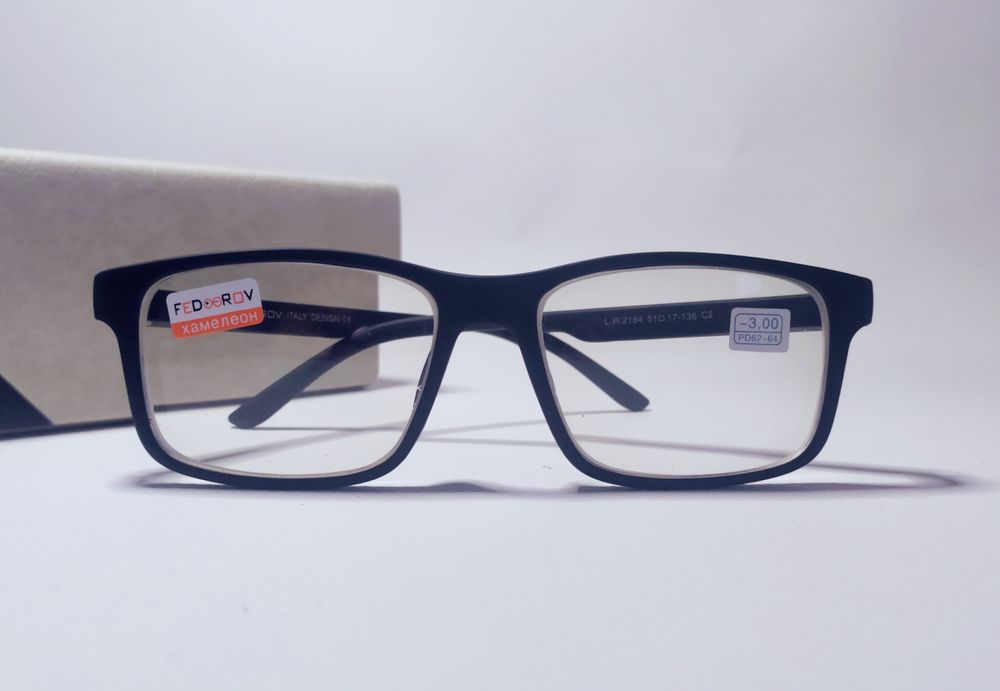 Окуляри  фотохром "хаміліони" для зору з скляною лінзою