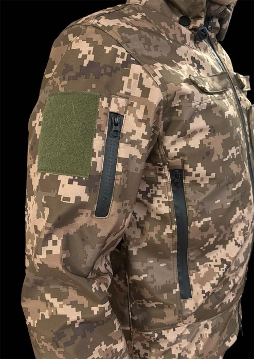 Тактический костюм военный Мультикам Пиксель Softshell Софт Шел Лучший