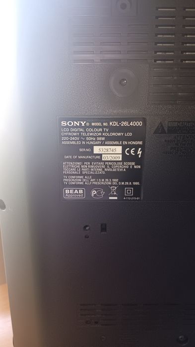 Tv Sony LCD 26" com comando