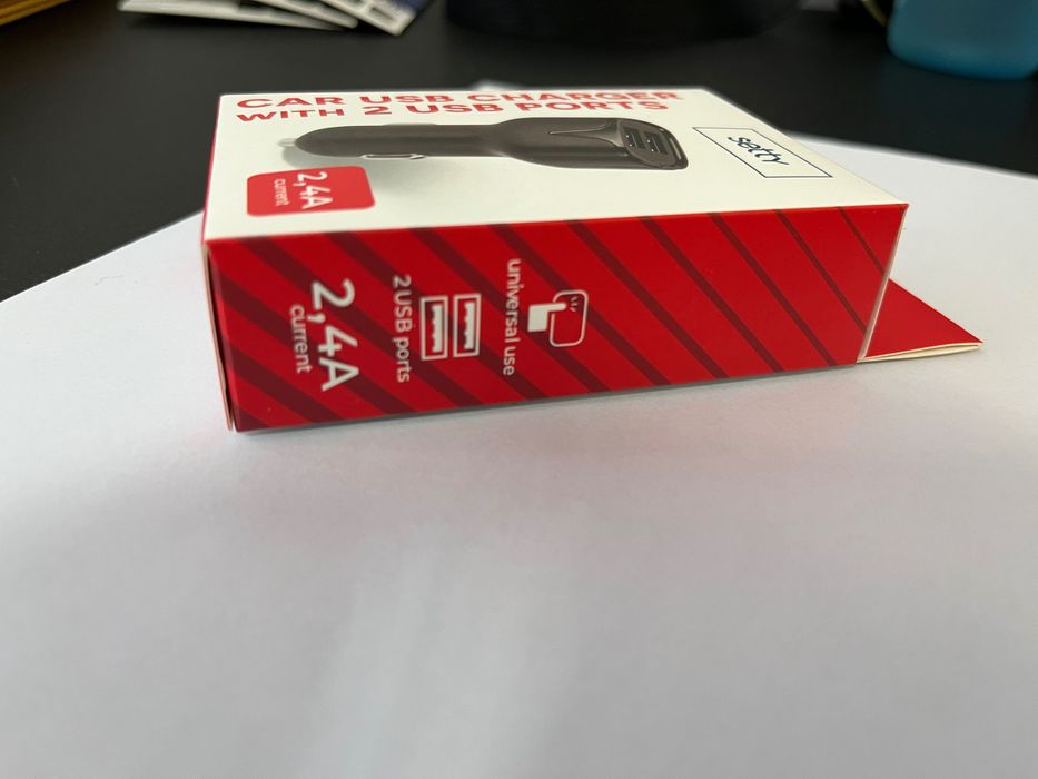 Ładowarka samochodowa Setty 2xUSB 2,4A czarna  | Sdz