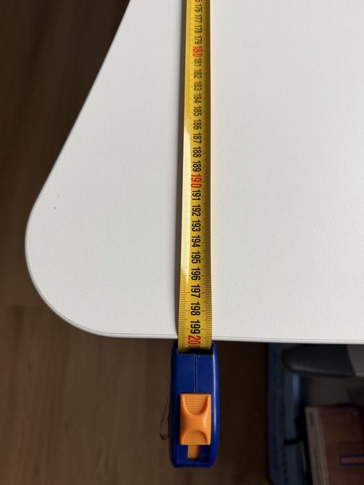 Białe biurko 200x77 cm