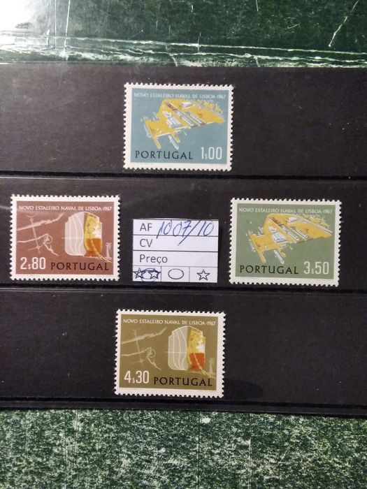 1967 Inauguração Do Estaleiro Naval No porto De Lisboa MNH **