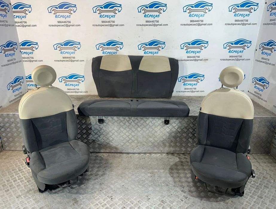 Conjunto Bancos Pele Tecido Fiat 500 Cabrio 312 2007 - Presente
