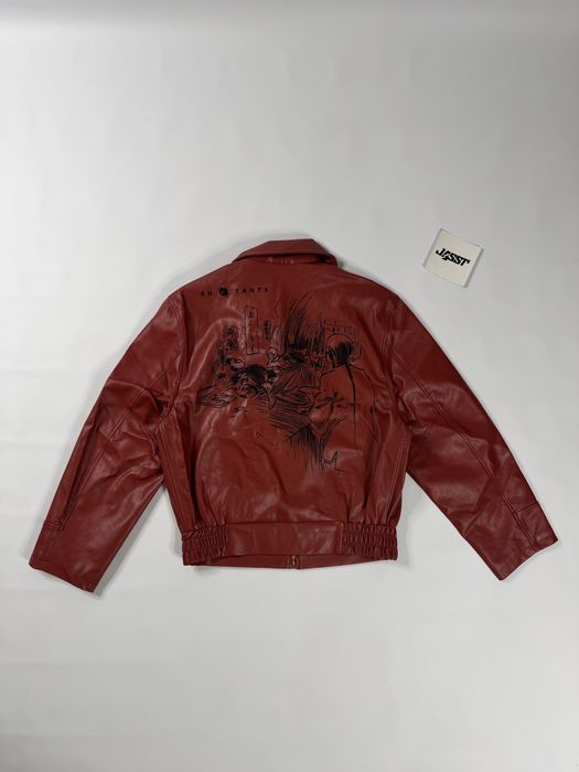 Куртка шкіряна Enfants Riches Deprimes ERD Червона