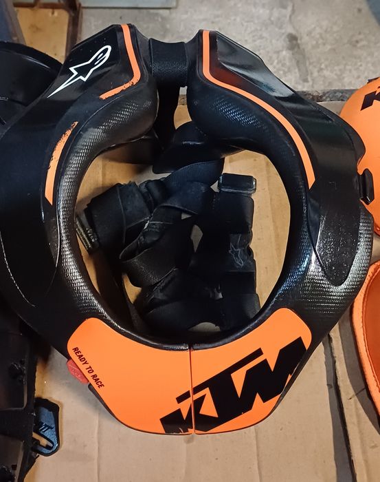 Equipamento motocross ktm alpinestars junior