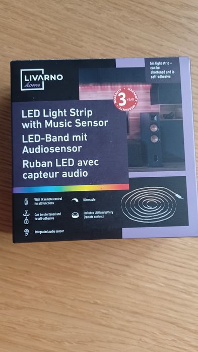Taśma LED z czujnikiem dźwięku 5 m Livarno